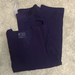 Figs Scrub set-Limited Ed. Purple- L top & LT bot